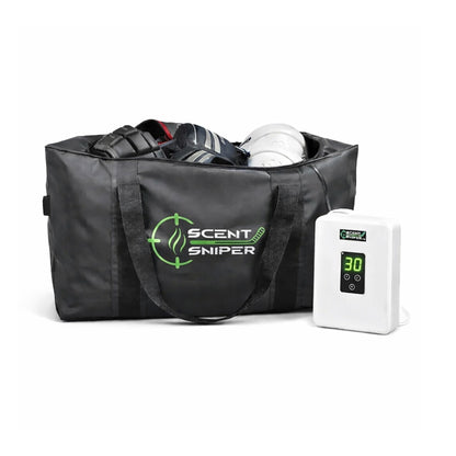 ScentSniper hockey gear odor eliminator for pads and gloves